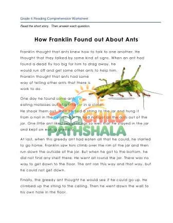 Preview of 4 Reading Franklin
