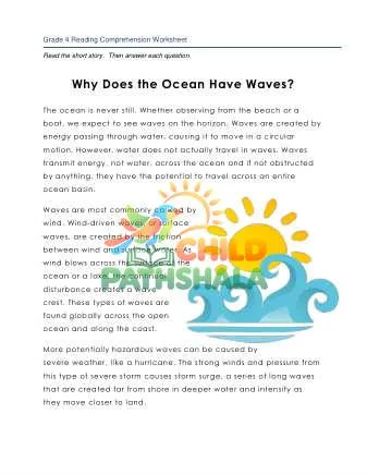 Preview of 4 Reading Waves