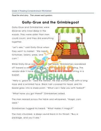 Preview of Story Golly Grue And The Grimblegoat