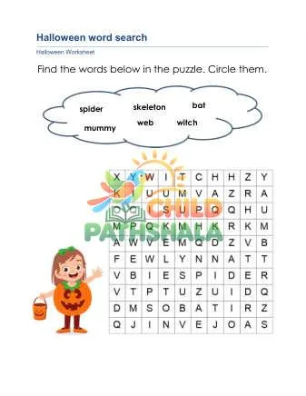Preview of Halloween Word Search