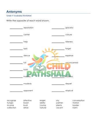 Antonyms 1