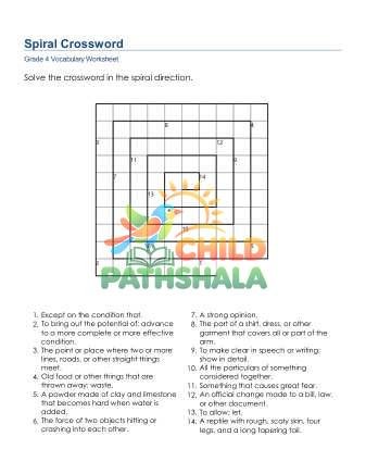 Spiral Crossword 4