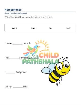 Preview of Homophones