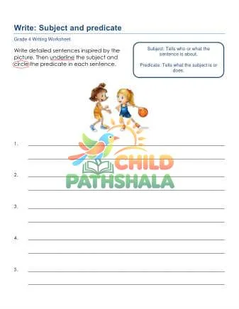 Preview of Writing Subjects Predicates Kcs