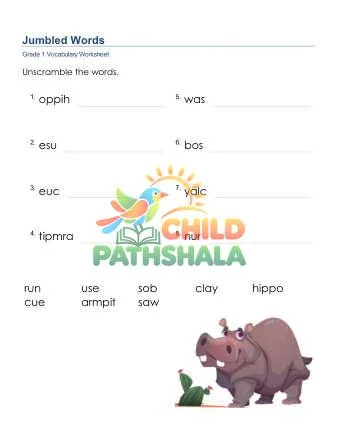 Preview of Jumbled Words