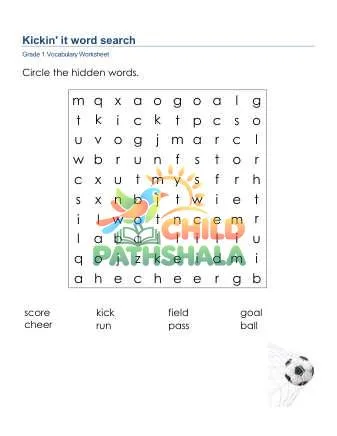 Preview of Kickin It Word Search Lowercase