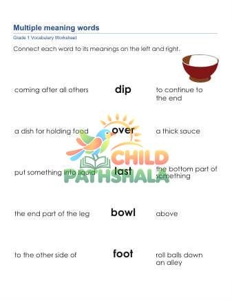 Preview of Multiple Meaning Words 4