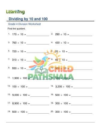 Divide By 10or100 C