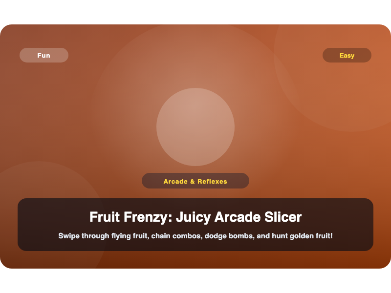 Fruit Frenzy: Juicy Arcade Slicer — free browser game cover art