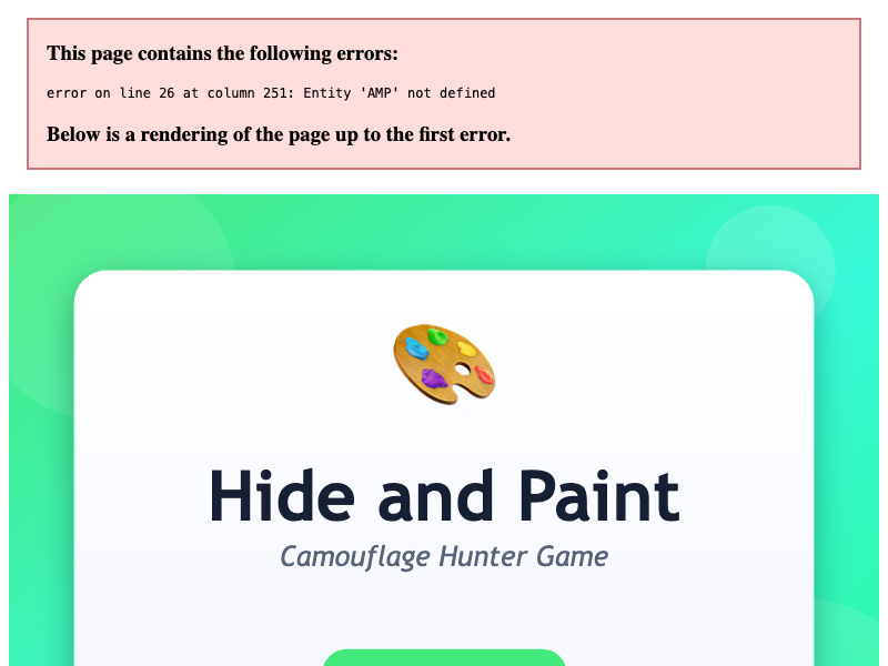 Hide and Paint — Camouflage Hunter Game — free browser game cover art
